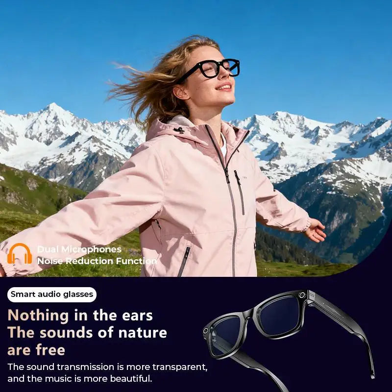 Smart AI Camera Glasses With Real Time Translation 1080P Video