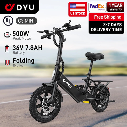 DYU C3 Electric Bicycle 500W Peak Motor
