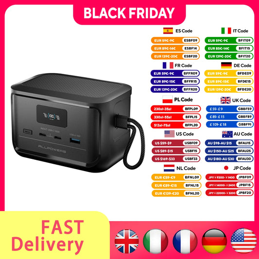 ALLPOWERS SOLAX P100 Portable LiFePO4 Power Bank 99.2Wh