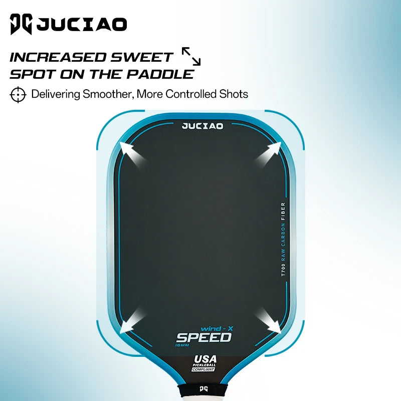 JUCIAO Gen3 Carbon Fiber Pickleball Paddle For Power And Spin