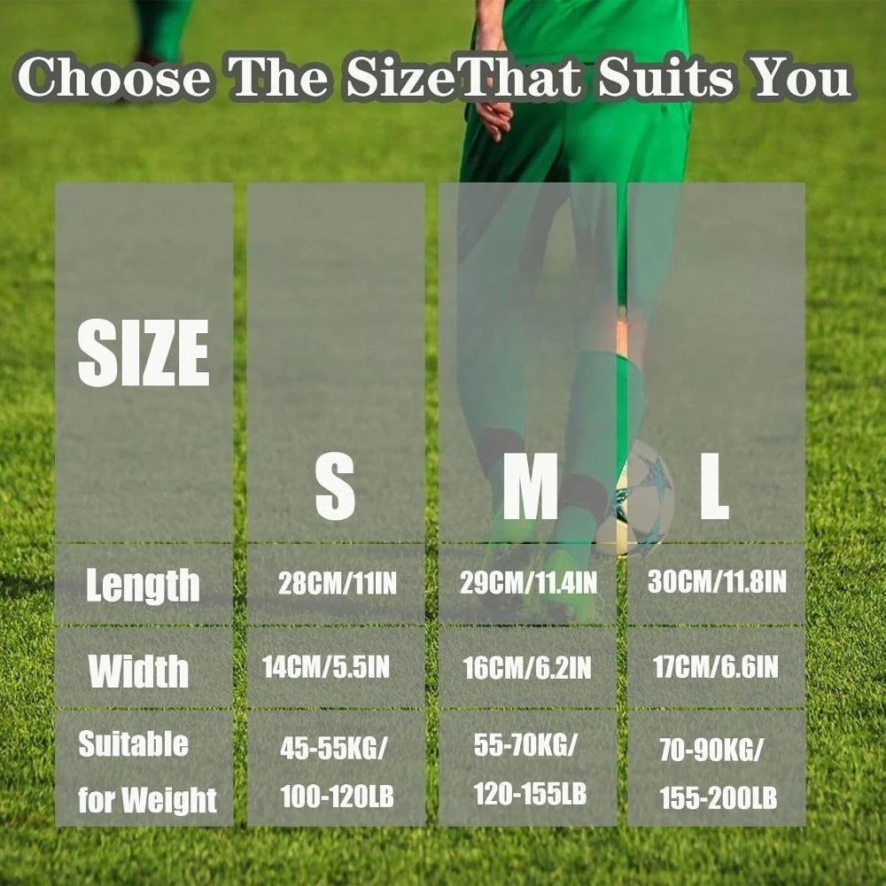 Football Shin Guard Sleeves With Foam Calf Compression Pads