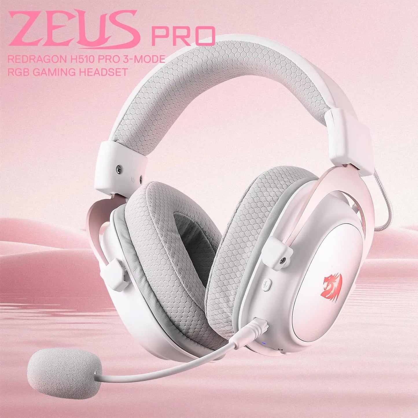 Redragon H510 PRO 3-Mode RGB Gaming Headset With 7.1 Surround