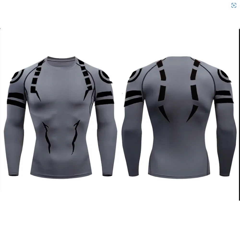 Anime Jujutsu Kaisen Sukuna 3D Print Compression T Shirt