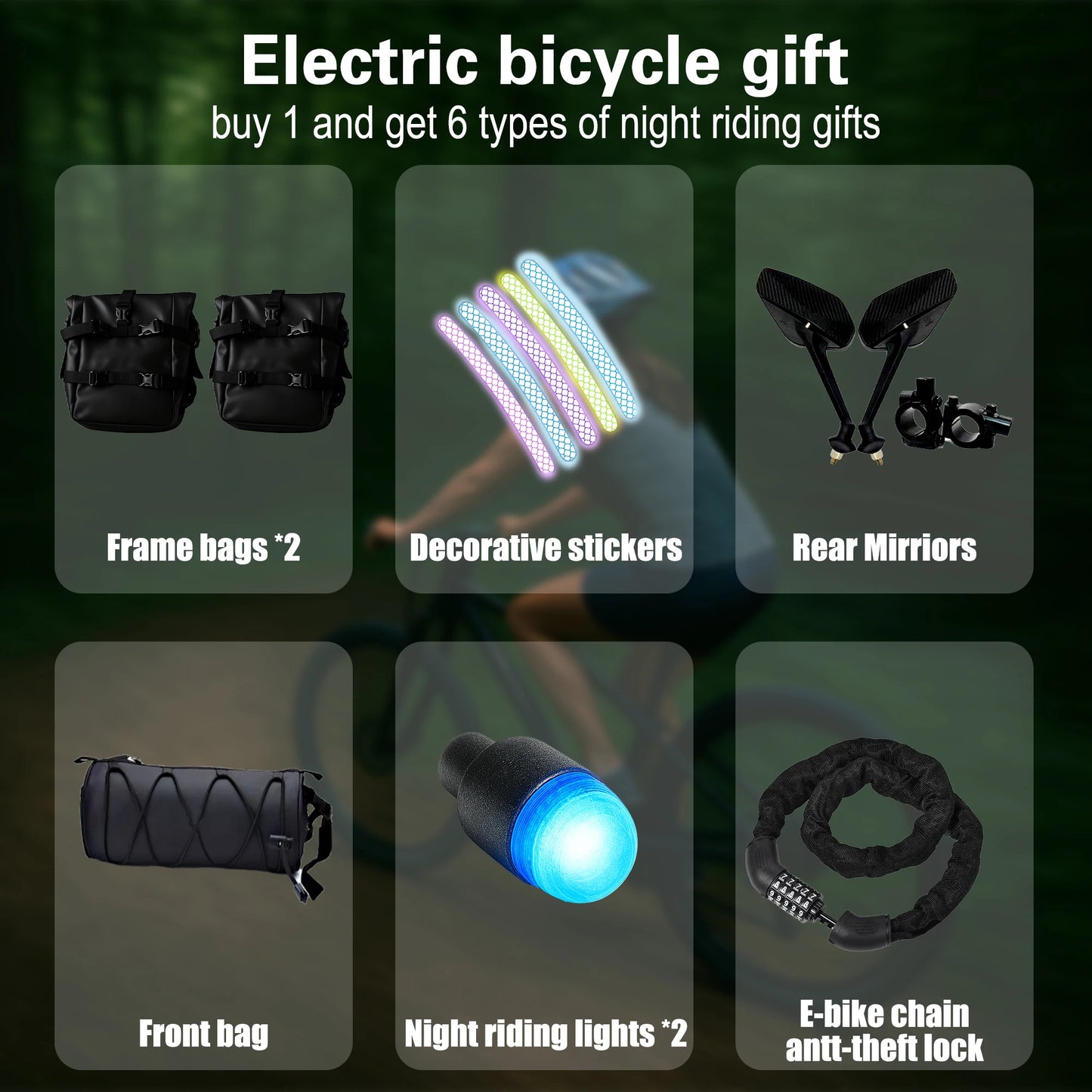 Baolujie DM01 Electric Bike 2000W 60V 30Ah Battery