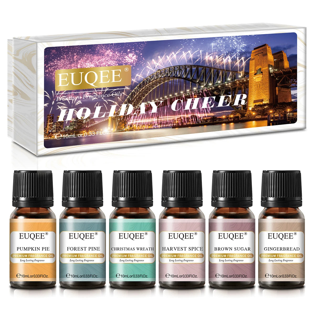 EUQEE Aromatherapy Fragrance Oil Gift Set Six Bottles