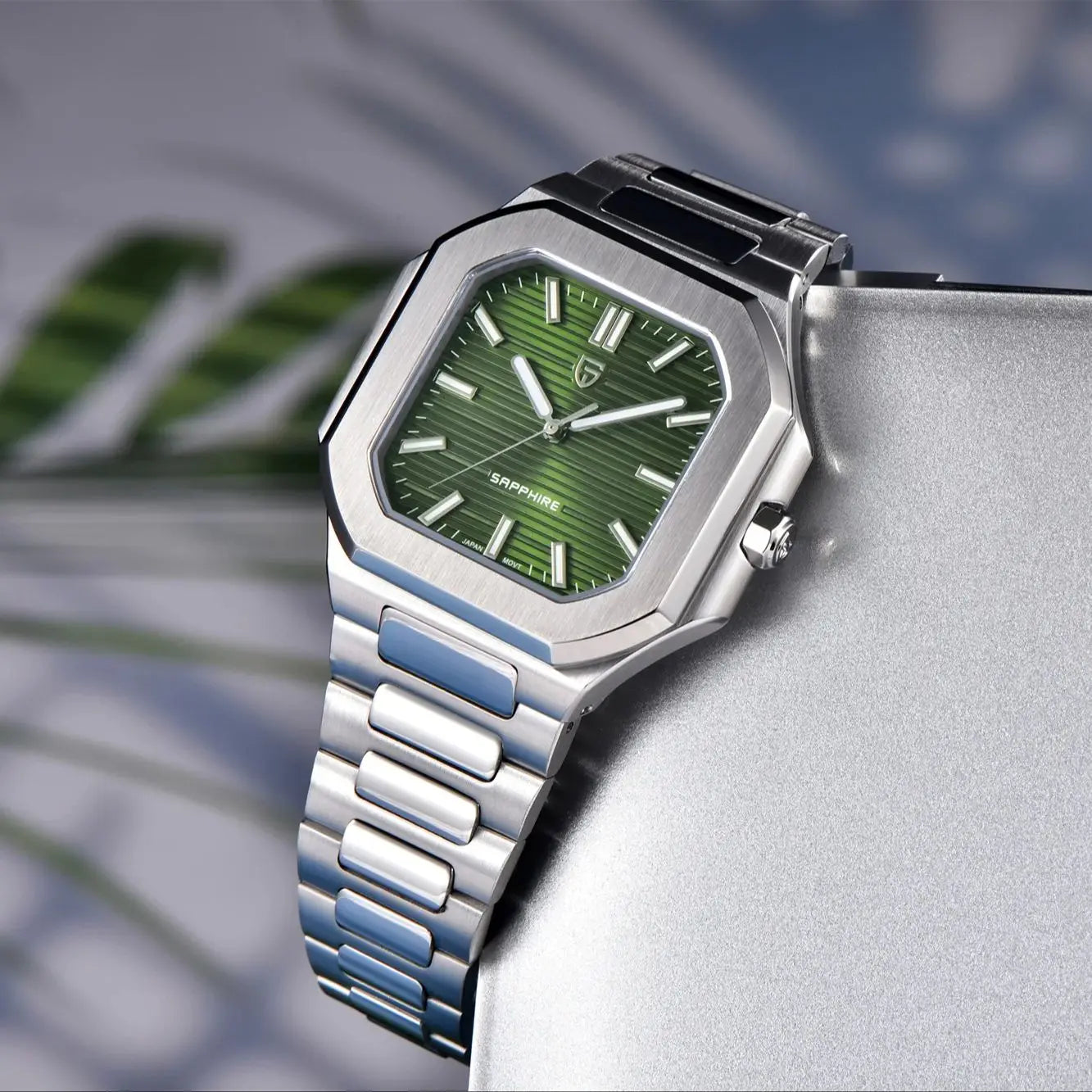 PAGANI DESIGN Men's Quartz Wristwatch Stainless Steel Sapphire Waterproof