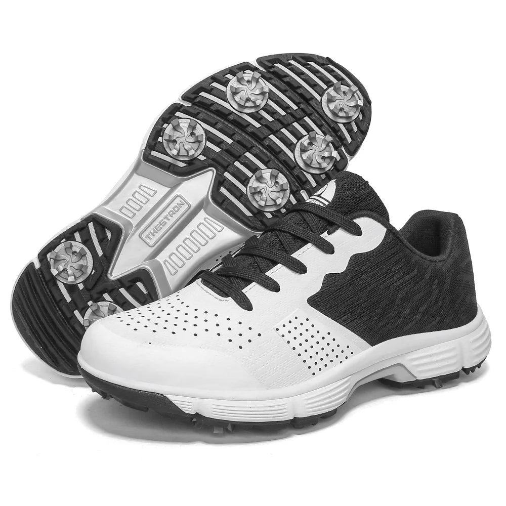 Lenox Men Golf Shoes Professional Spikes Anti Slip Footwear
