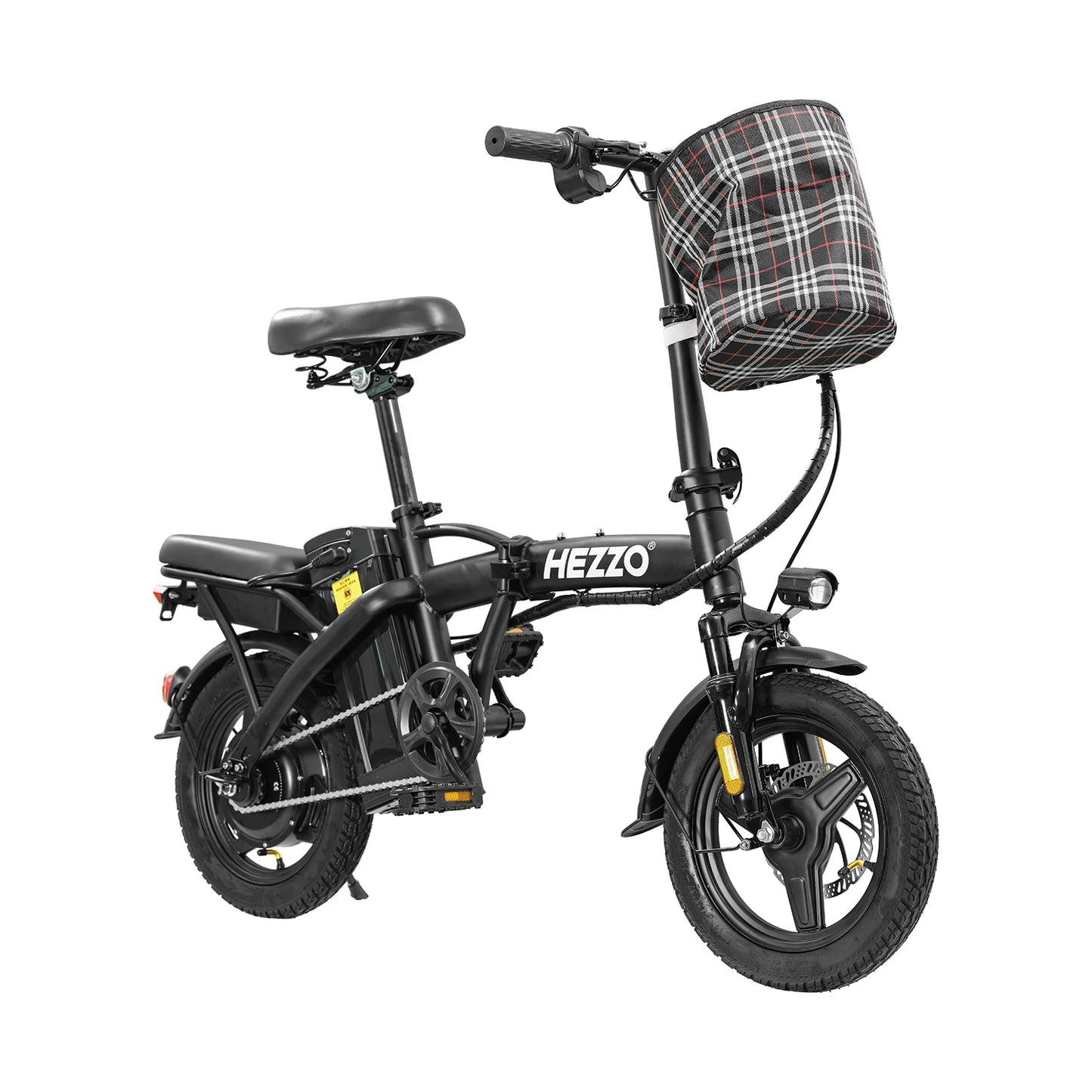 HEZZO Folding Electric Bike With 400W Motor And Removable Battery