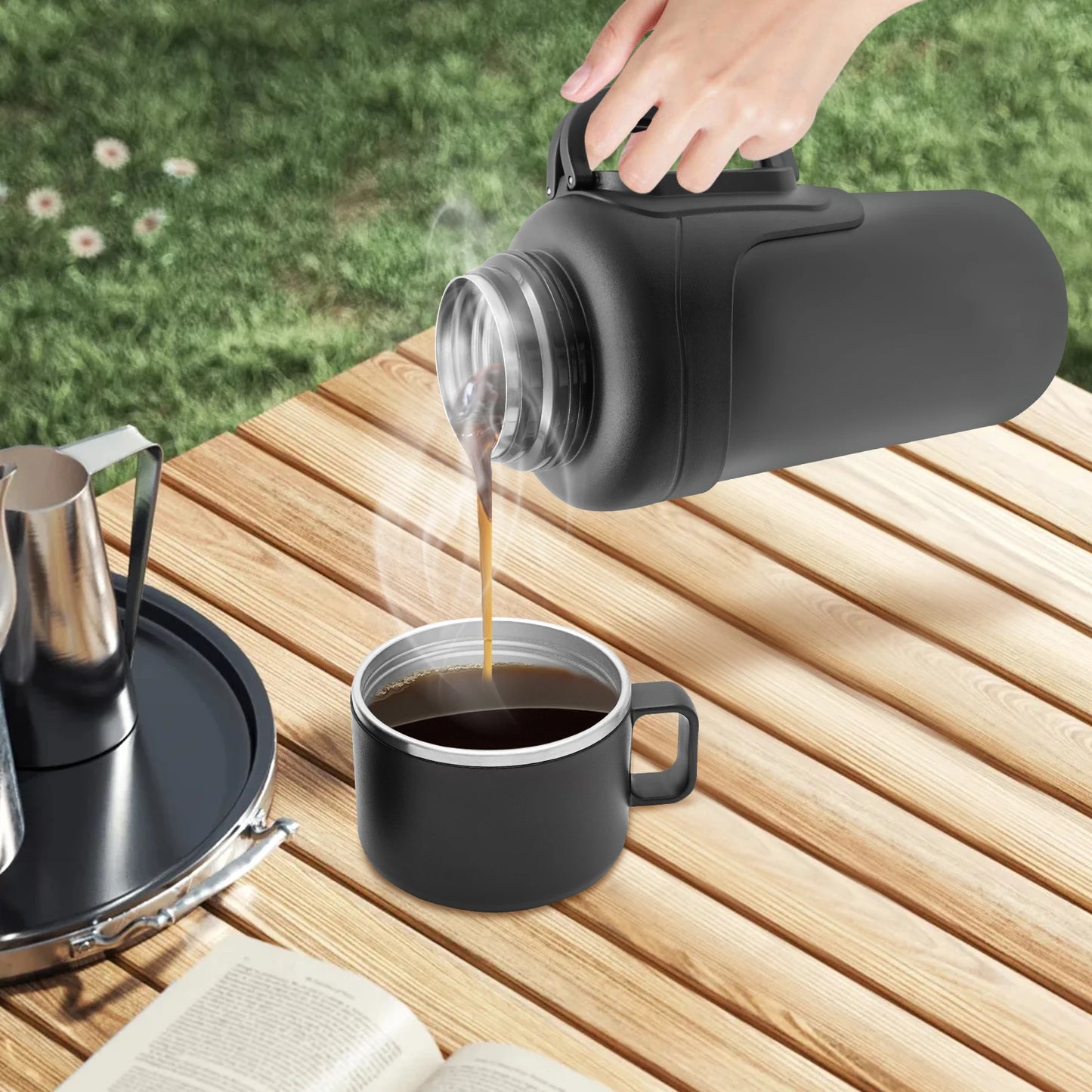 NONEDrinkware Vacuum Insulated Water Bottle for Outdoors and Car