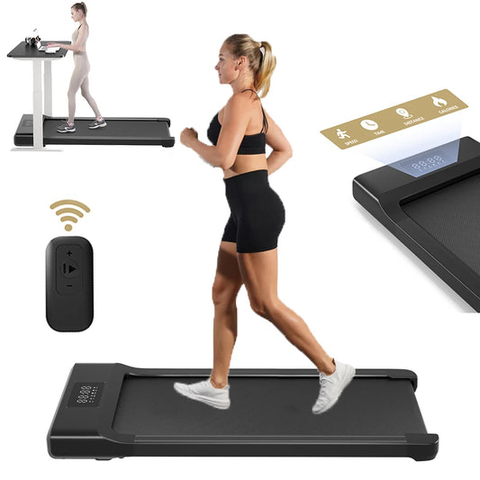 39.39inch Walking Pad Under Desk Treadmill Portable Treadmills for Home Remote Control LED Screen 2.5 HP Quiet Walking Machine