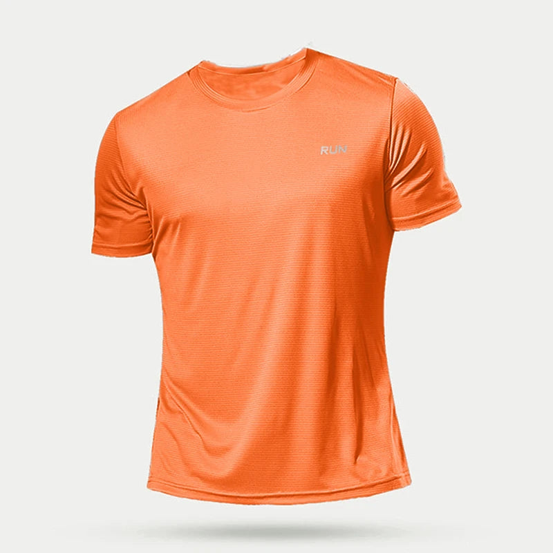 Quick Dry Men's Running T Shirt Breathable Gym Top Summer