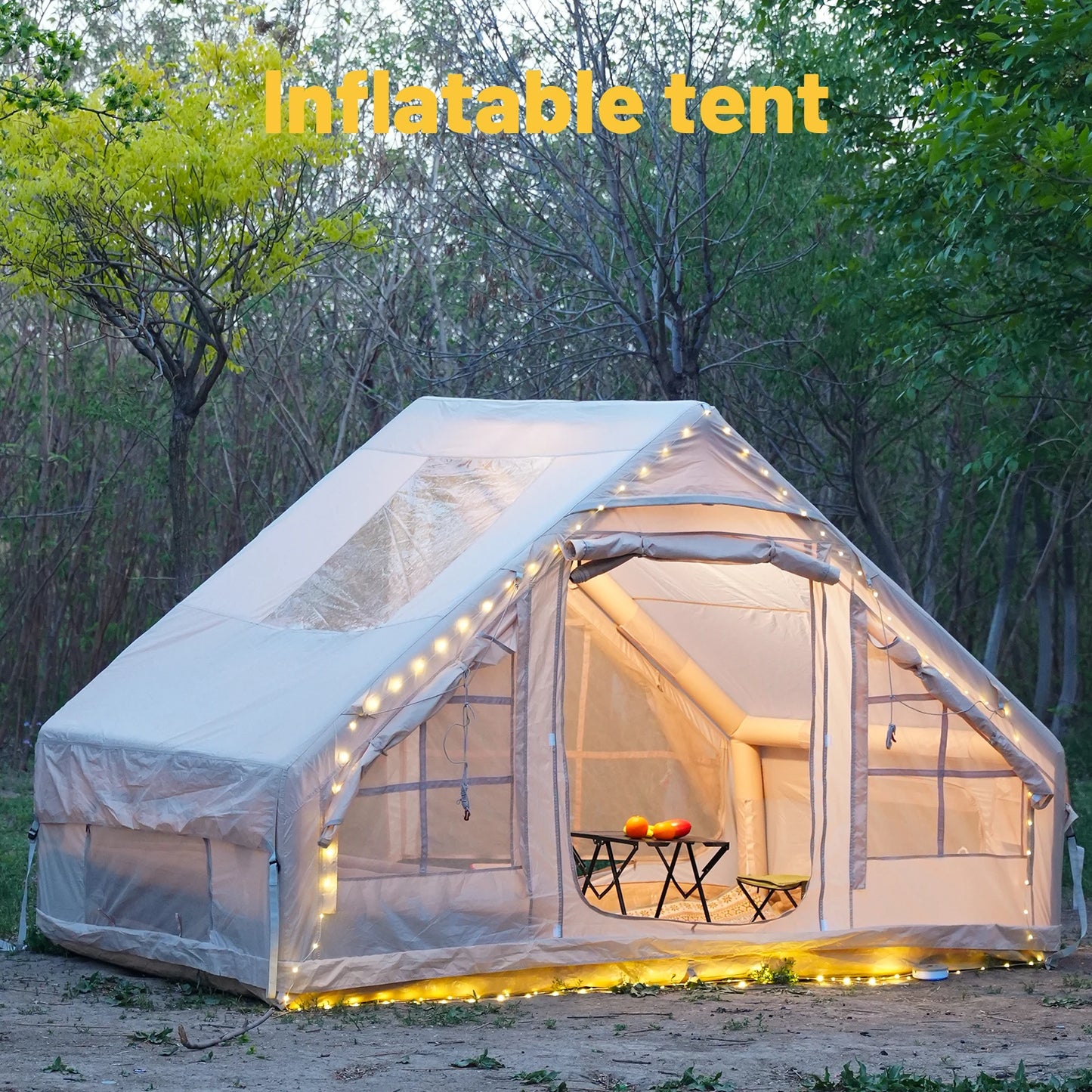 Pakicetus Inflatable Camping Tent Easy Setup Waterproof Windproof