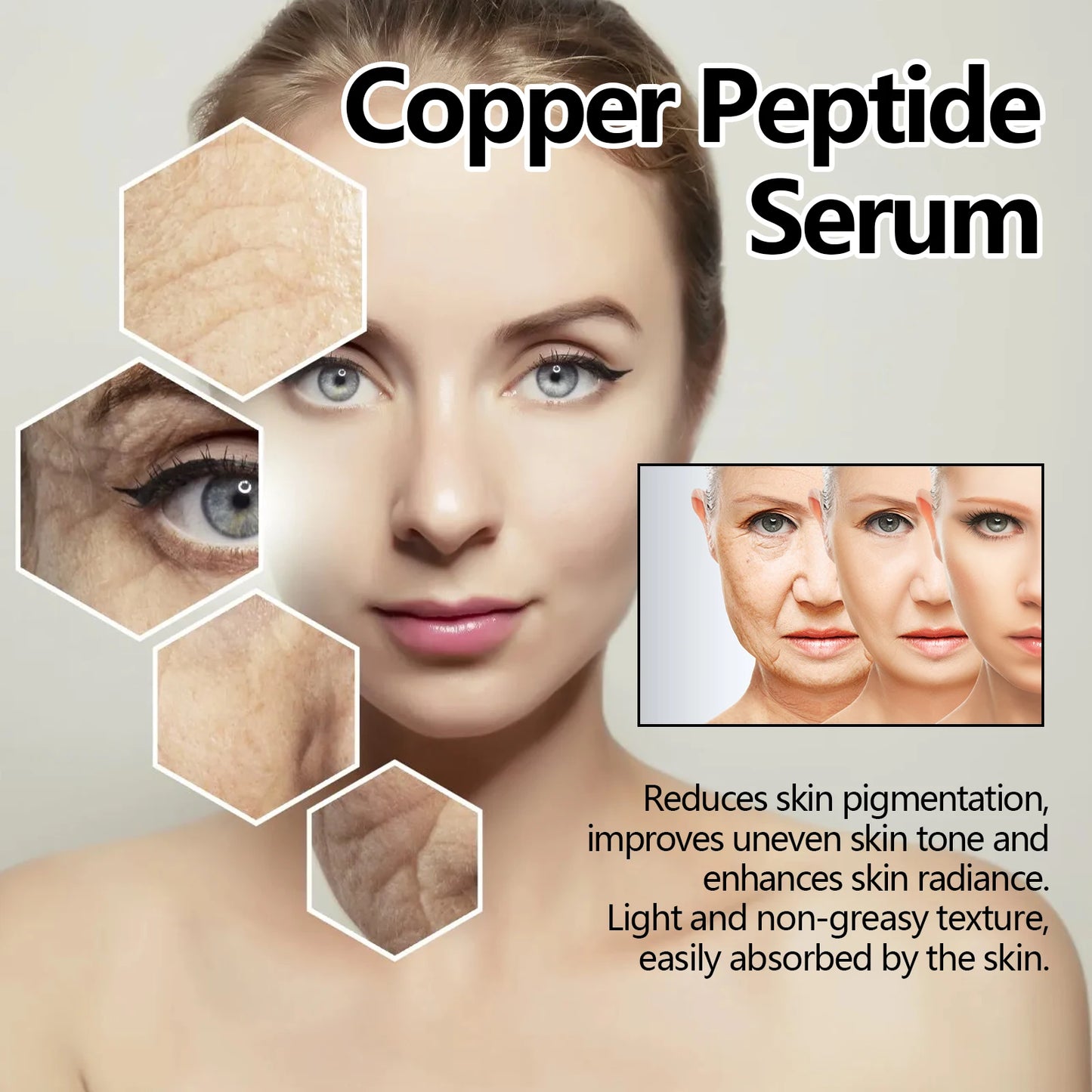Eelhoe Copper Peptide Facial Serum For Anti-Aging Moisturizing