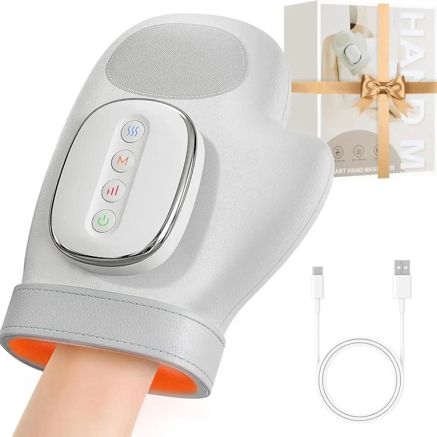 Hand Massager With Heat And Airbag Compression For Carpal Tunnel Relief