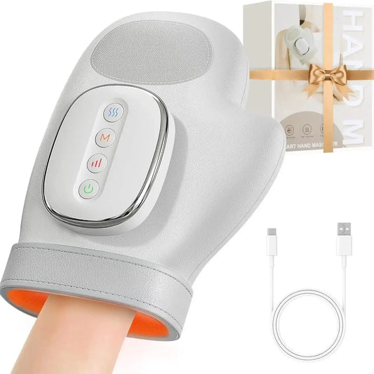 Hand Massager With Heat And Airbag Compression For Carpal Tunnel Relief