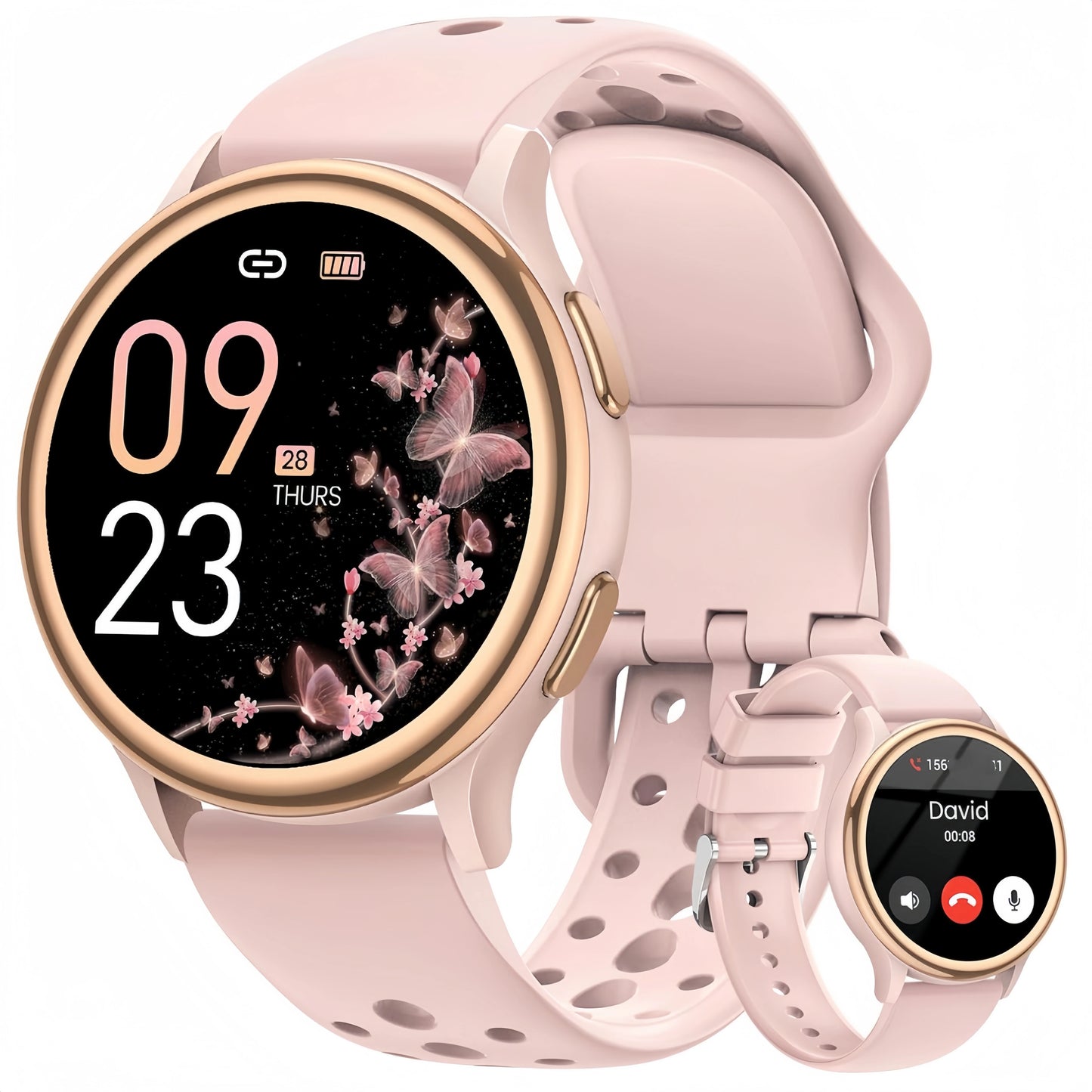 AnyloopCa Womens Smartwatch Fitness Tracker With 400 Faces And Calls