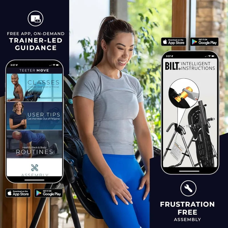 YTYIN EP-560 Inversion Table For Back Pain Relief With Accessories