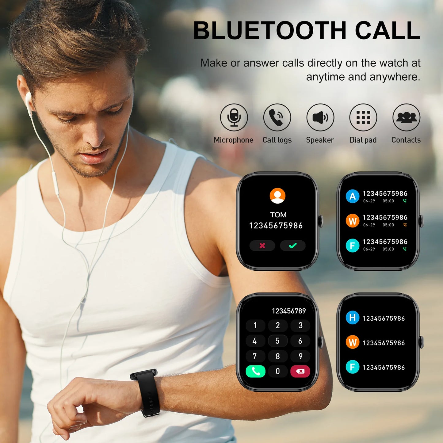 EIGIIS P66D Smart Watch Health Monitoring IP68 Waterproof
