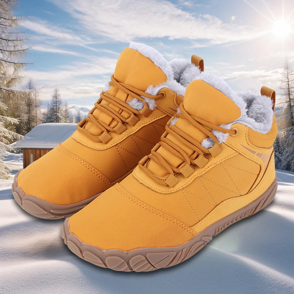 Winter Barefoot Snow Boots Non Slip With Wide Toe Box
