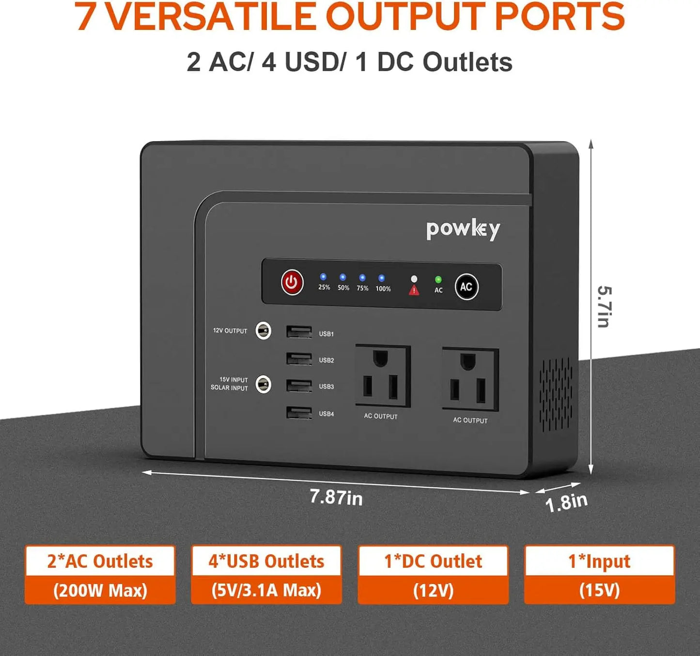 200W Portable Power Station with Solar Panel,146Wh Power Bank with 40W Foldable Solar Panel for Outdoor Camping RV Home Backup