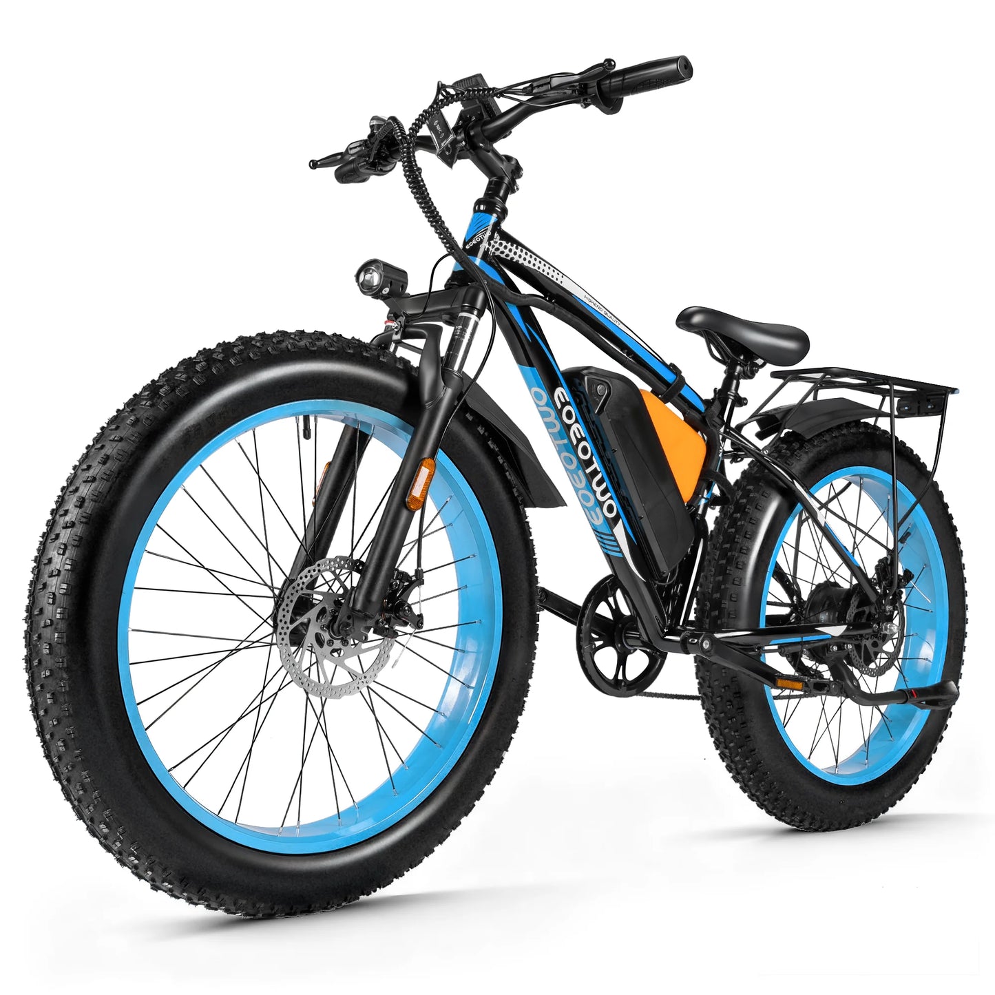 EOEOTWO Fat Tire Electric Bike All Terrain 1000W Peak Power