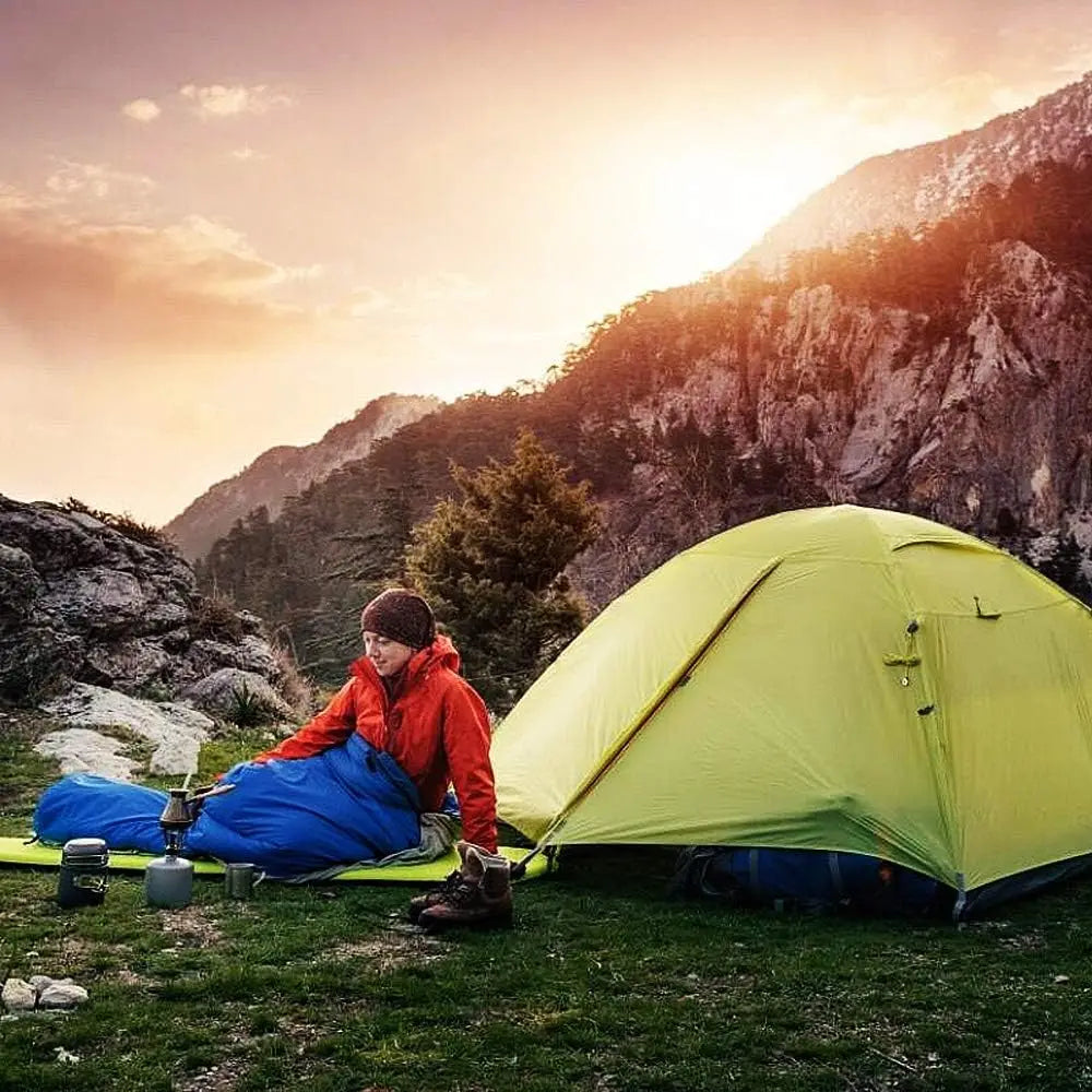 Cotton Sleeping Bag for Outdoor Camping, 5-20 Degree Comfort