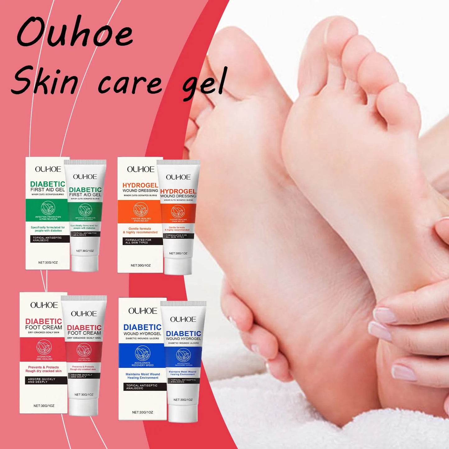 Ouhoe Skin Care Gel Damaged Skin Repair and Soothing Cream
