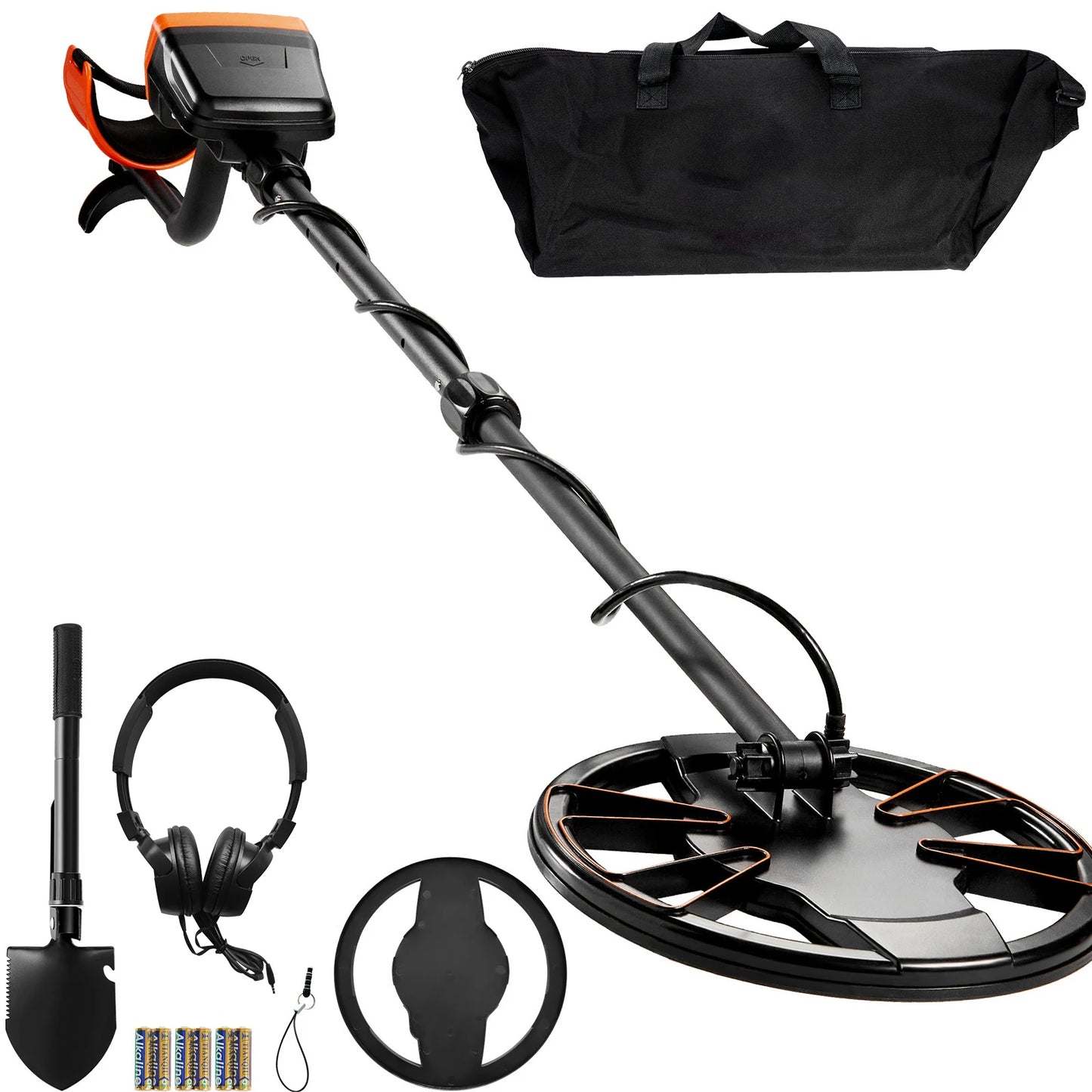SucceBuy Metal Detector With LCD Display 7 Modes Adjustable Shaft