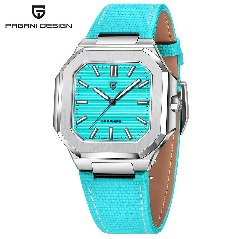 PAGANI DESIGN Men's Quartz Wristwatch Stainless Steel Sapphire Waterproof
